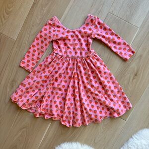Alice & Ames Strawberry Long Sleeve Swing Dress